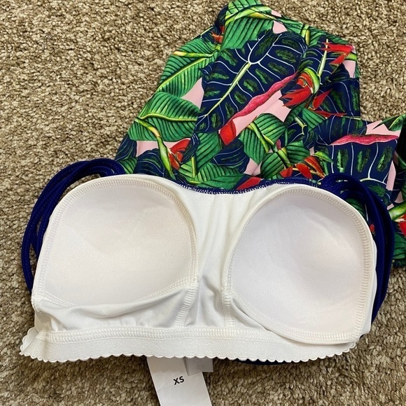 Lime Ricki Jungle Triple strap swimsuit - Picture 5 of 7